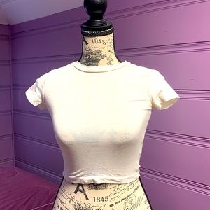 H&M Women’s White Crop Top